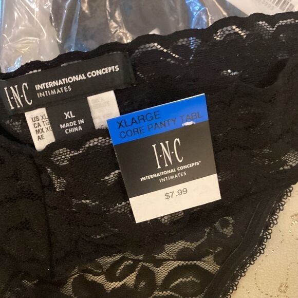 COPY - NWT. INC Intern’l Concepts Brand, a Macy’s Brand, Women’s XL Black Lacy … - Picture 7 of 10